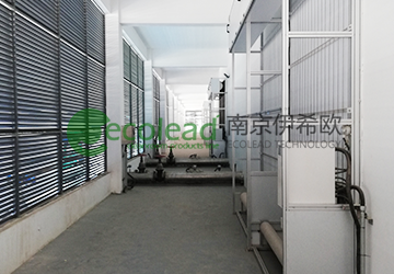 上海白龙港污水厂空调新风自动卷帘式过滤器