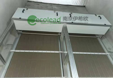 陕西西安市第三污水处理厂新风处理室卷绕式过滤器
