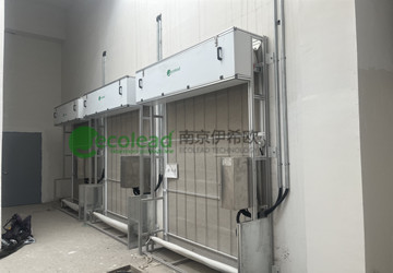 无锡市北尖公园净水厂磁悬浮风机房用电动卷帘式过滤器