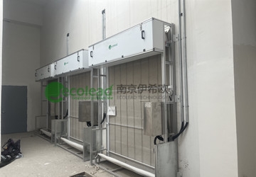 无锡市北尖公园净水厂磁悬浮风机房用电动卷帘式过滤器